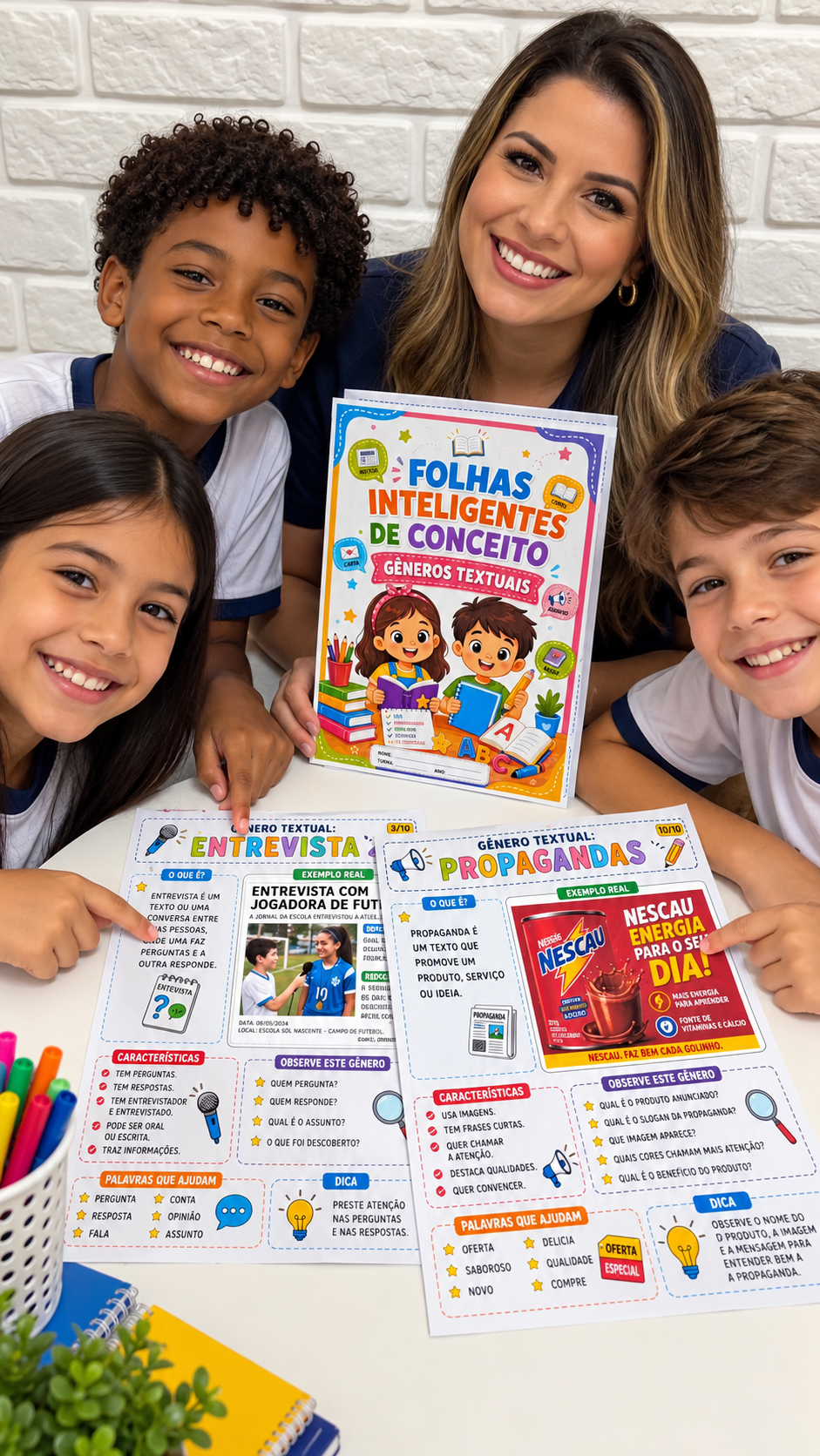 FOLHAS INTELIGENTES DE CONCEITOS – GÊNEROS TEXTUAIS