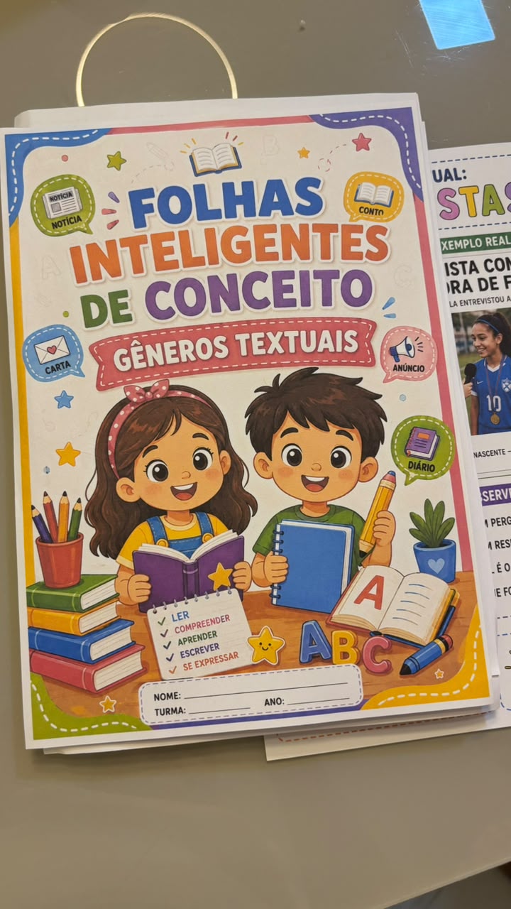FOLHAS INTELIGENTES DE CONCEITOS – GÊNEROS TEXTUAIS - Imagem 5