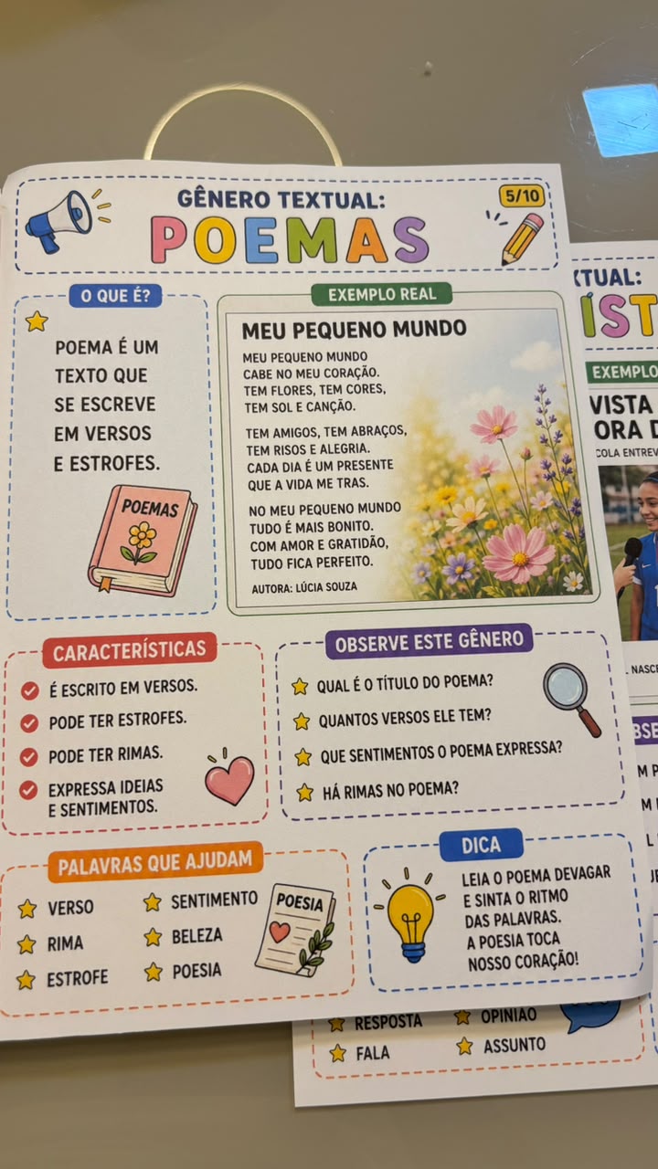 FOLHAS INTELIGENTES DE CONCEITOS – GÊNEROS TEXTUAIS - Imagem 3